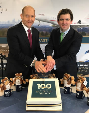 Will Curtis, Managing Director (left) and Robert Walters, Business Development Director, London Biggin Hill Airport,